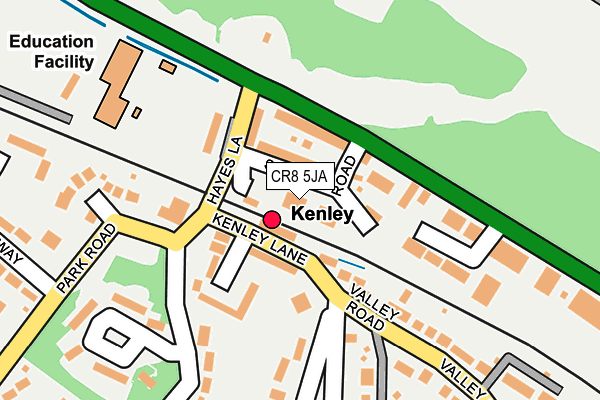 CR8 5JA map - OS OpenMap – Local (Ordnance Survey)