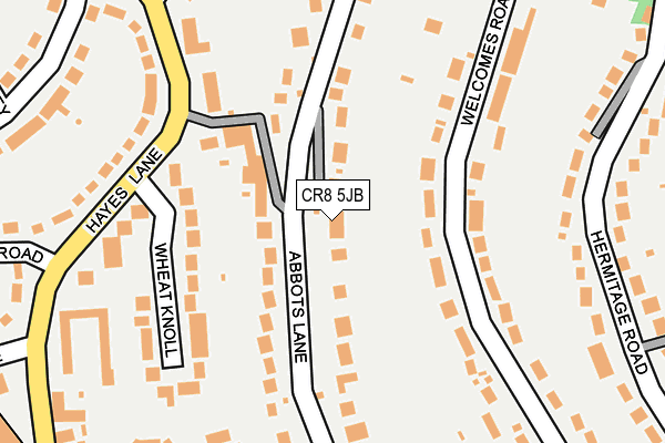 CR8 5JB map - OS OpenMap – Local (Ordnance Survey)