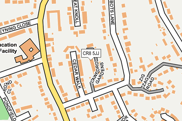 CR8 5JJ map - OS OpenMap – Local (Ordnance Survey)