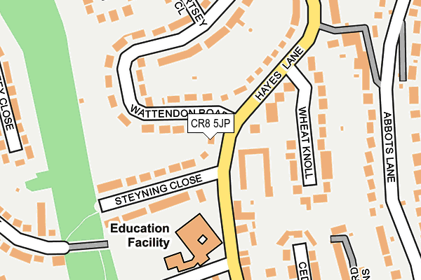 CR8 5JP map - OS OpenMap – Local (Ordnance Survey)