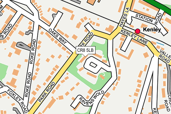 CR8 5LB map - OS OpenMap – Local (Ordnance Survey)