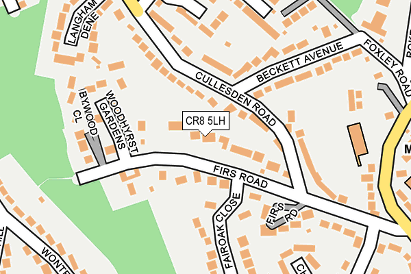 CR8 5LH map - OS OpenMap – Local (Ordnance Survey)