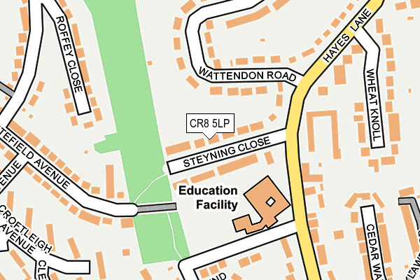 CR8 5LP map - OS OpenMap – Local (Ordnance Survey)