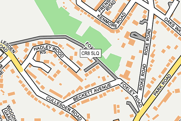 CR8 5LQ map - OS OpenMap – Local (Ordnance Survey)