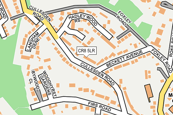 CR8 5LR map - OS OpenMap – Local (Ordnance Survey)