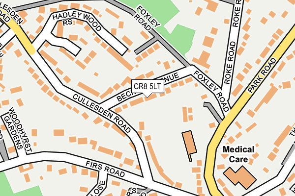CR8 5LT map - OS OpenMap – Local (Ordnance Survey)