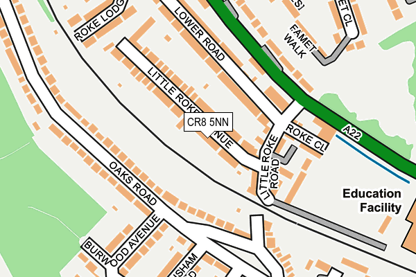 CR8 5NN map - OS OpenMap – Local (Ordnance Survey)