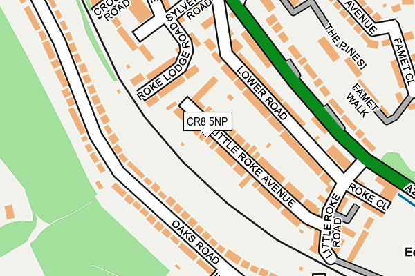 CR8 5NP map - OS OpenMap – Local (Ordnance Survey)