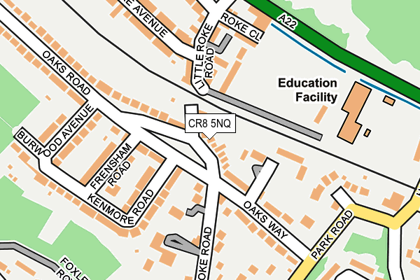 CR8 5NQ map - OS OpenMap – Local (Ordnance Survey)