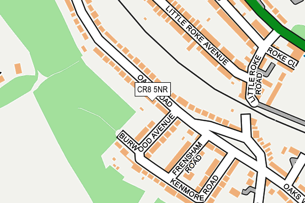 CR8 5NR map - OS OpenMap – Local (Ordnance Survey)
