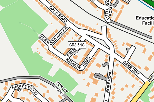 CR8 5NS map - OS OpenMap – Local (Ordnance Survey)