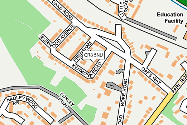 CR8 5NU map - OS OpenMap – Local (Ordnance Survey)