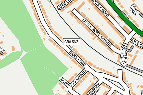 CR8 5NZ map - OS OpenMap – Local (Ordnance Survey)