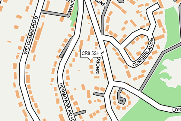 CR8 5SH map - OS OpenMap – Local (Ordnance Survey)