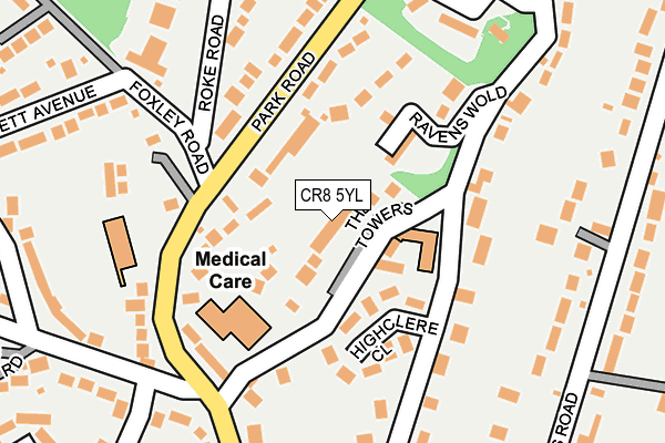 CR8 5YL map - OS OpenMap – Local (Ordnance Survey)