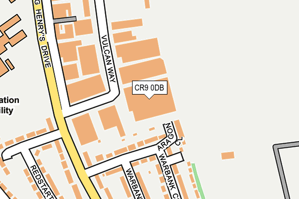 CR9 0DB map - OS OpenMap – Local (Ordnance Survey)