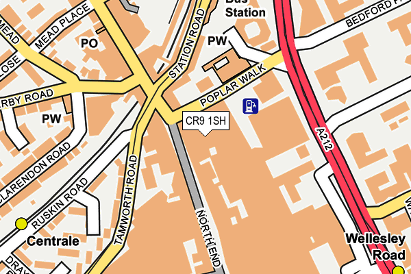 CR9 1SH map - OS OpenMap – Local (Ordnance Survey)