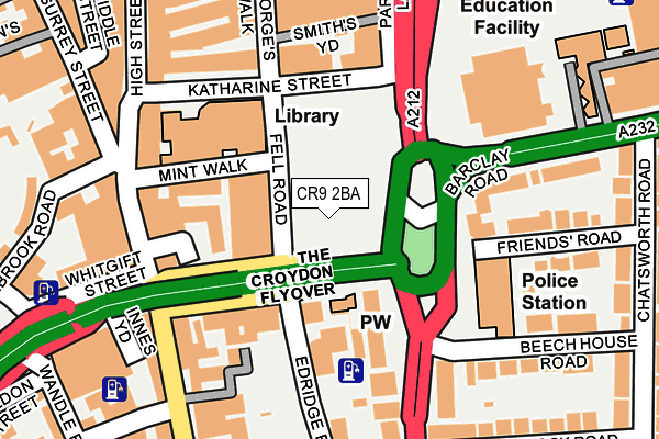 CR9 2BA map - OS OpenMap – Local (Ordnance Survey)