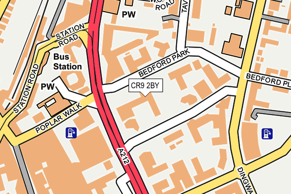 CR9 2BY map - OS OpenMap – Local (Ordnance Survey)