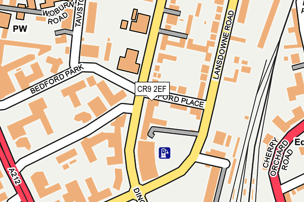 CR9 2EF map - OS OpenMap – Local (Ordnance Survey)