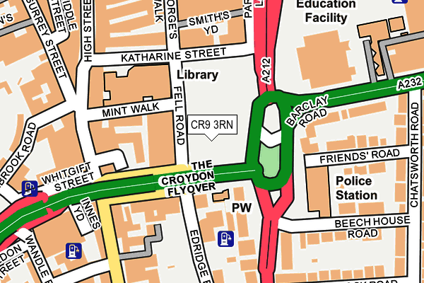 CR9 3RN map - OS OpenMap – Local (Ordnance Survey)