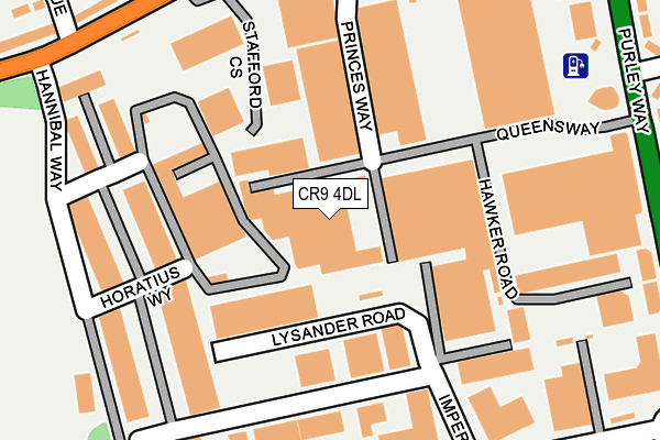 CR9 4DL map - OS OpenMap – Local (Ordnance Survey)