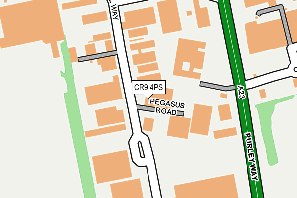 CR9 4PS map - OS OpenMap – Local (Ordnance Survey)