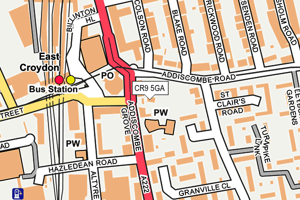 CR9 5GA map - OS OpenMap – Local (Ordnance Survey)