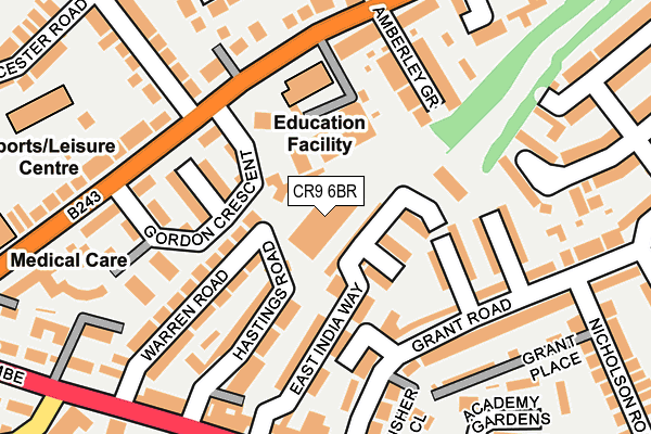 CR9 6BR map - OS OpenMap – Local (Ordnance Survey)