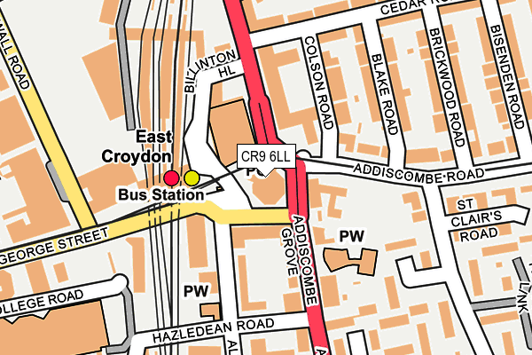 CR9 6LL map - OS OpenMap – Local (Ordnance Survey)