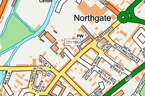 CT1 1BG map - OS OpenMap – Local (Ordnance Survey)