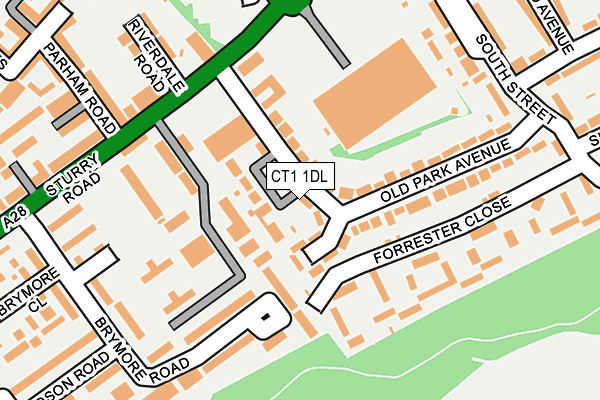 CT1 1DL map - OS OpenMap – Local (Ordnance Survey)