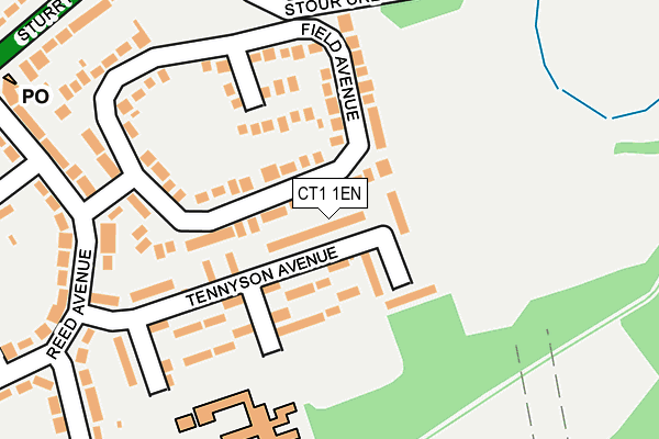 CT1 1EN map - OS OpenMap – Local (Ordnance Survey)