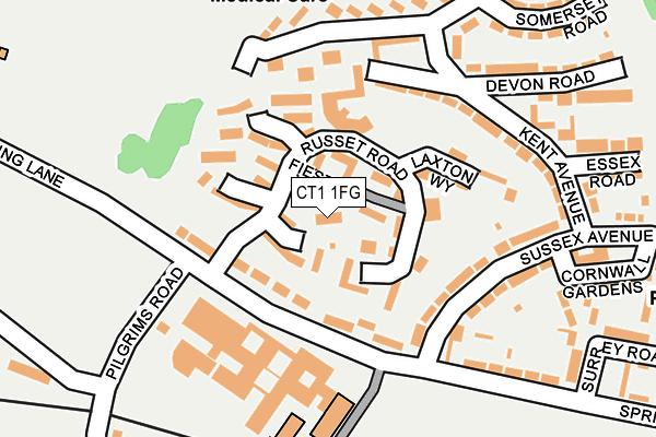 CT1 1FG map - OS OpenMap – Local (Ordnance Survey)