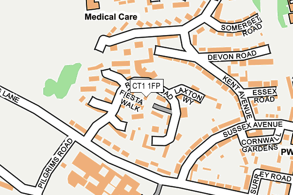 CT1 1FP map - OS OpenMap – Local (Ordnance Survey)