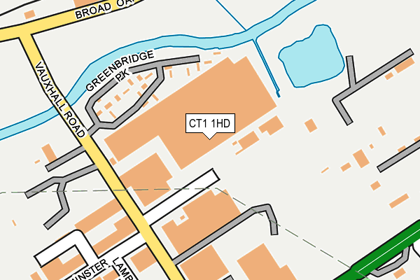 CT1 1HD map - OS OpenMap – Local (Ordnance Survey)