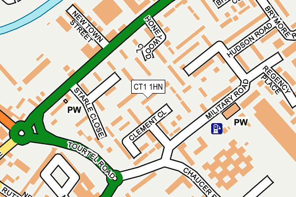 CT1 1HN map - OS OpenMap – Local (Ordnance Survey)