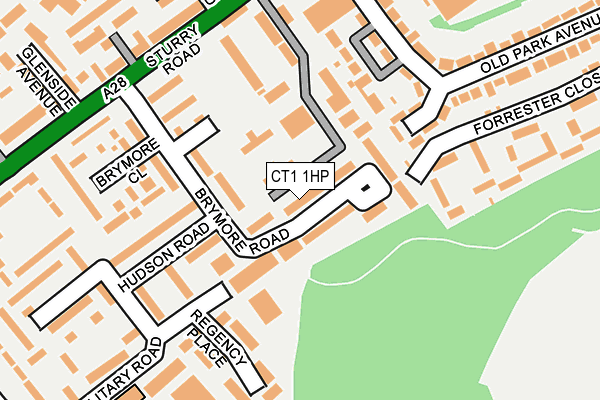 CT1 1HP map - OS OpenMap – Local (Ordnance Survey)