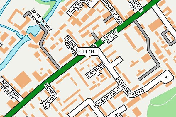CT1 1HT map - OS OpenMap – Local (Ordnance Survey)