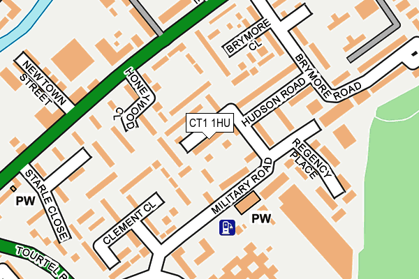 CT1 1HU map - OS OpenMap – Local (Ordnance Survey)