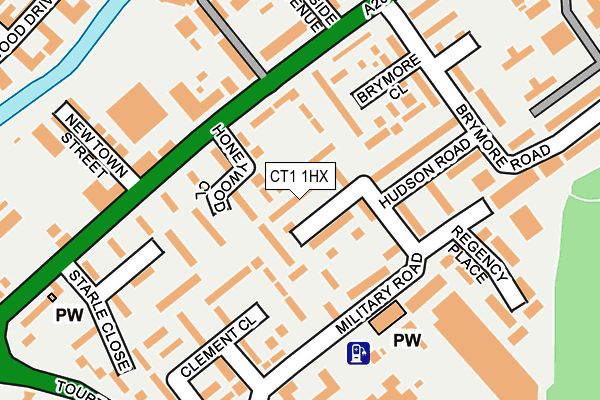 CT1 1HX map - OS OpenMap – Local (Ordnance Survey)