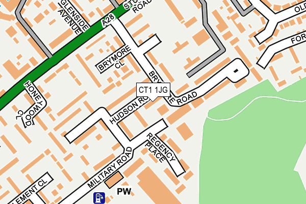 CT1 1JG map - OS OpenMap – Local (Ordnance Survey)