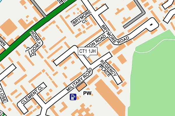 CT1 1JH map - OS OpenMap – Local (Ordnance Survey)