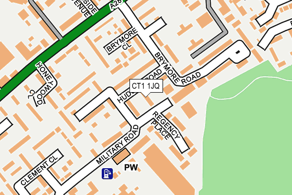 CT1 1JQ map - OS OpenMap – Local (Ordnance Survey)