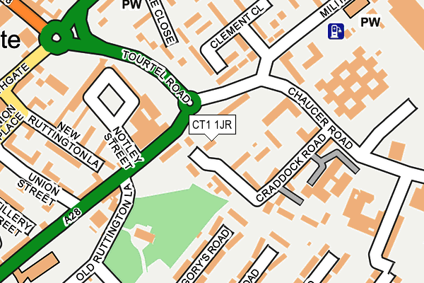 CT1 1JR map - OS OpenMap – Local (Ordnance Survey)