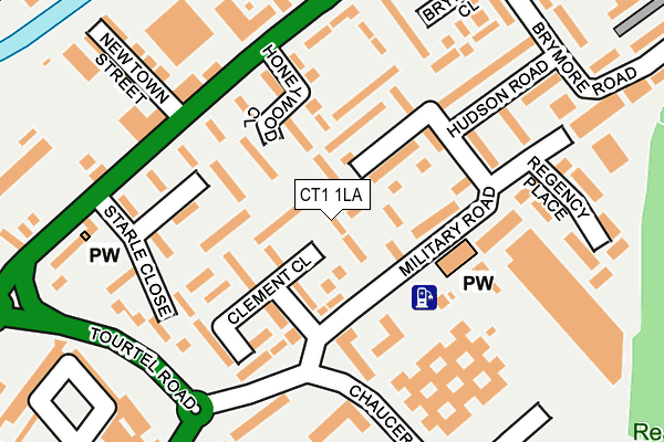 CT1 1LA map - OS OpenMap – Local (Ordnance Survey)