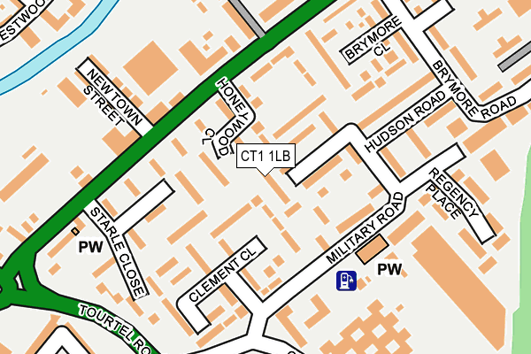 CT1 1LB map - OS OpenMap – Local (Ordnance Survey)