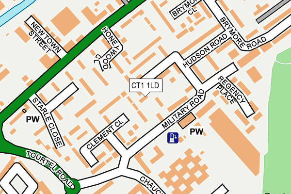 CT1 1LD map - OS OpenMap – Local (Ordnance Survey)