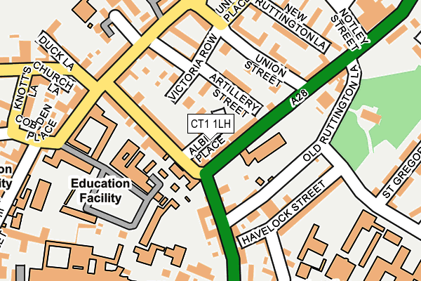 CT1 1LH map - OS OpenMap – Local (Ordnance Survey)