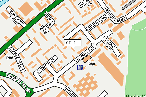 CT1 1LL map - OS OpenMap – Local (Ordnance Survey)